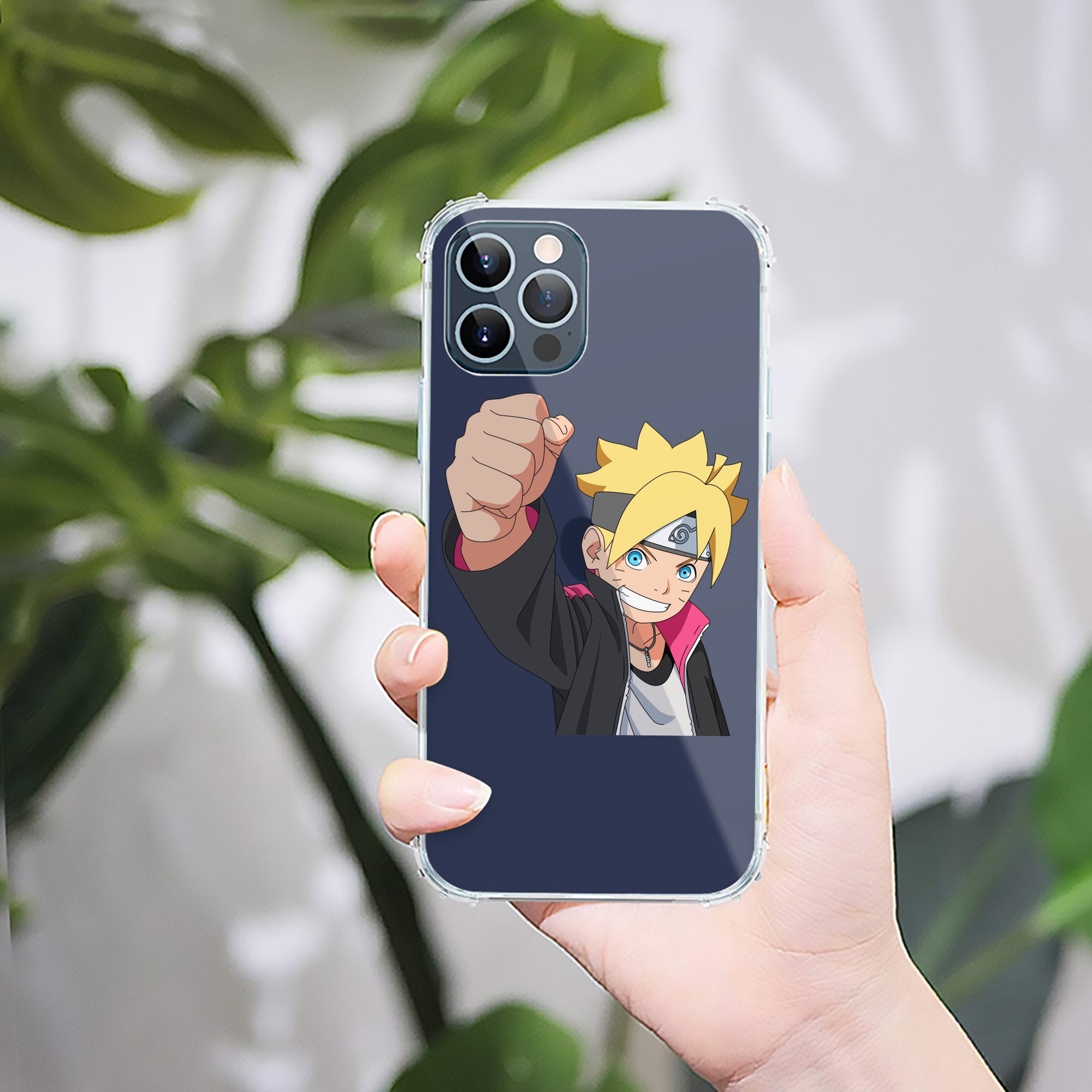 （画像用） NARUTO -ナルト- うずまき ボルト Uzumaki Boruto 【iPhone 12シリーズ対応】透明スマホケース（クリアソフトケース）